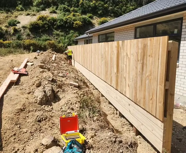 Secure and stylish boundary fencing by Builders Kapiti Coast, showcasing premium Fencing Kapiti Coast solutions.